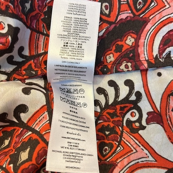 Micheal Kors Boho Fringe Shirt, Sz. M. - Picture 9 of 9